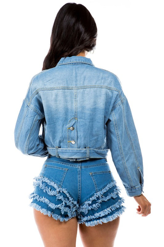 DENIM Buckle JACKET