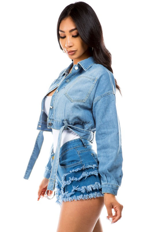 DENIM Buckle JACKET