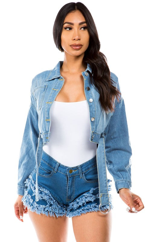 DENIM Buckle JACKET