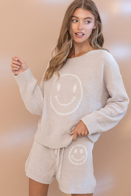 Cozy Smiley Short Set