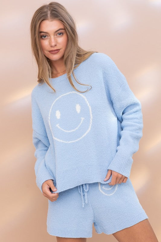 Cozy Smiley Short Set