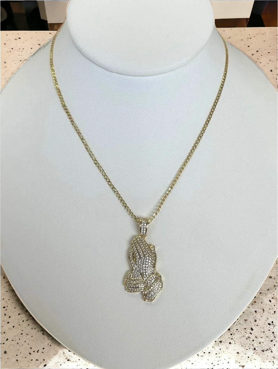 The Prayer Hand necklace