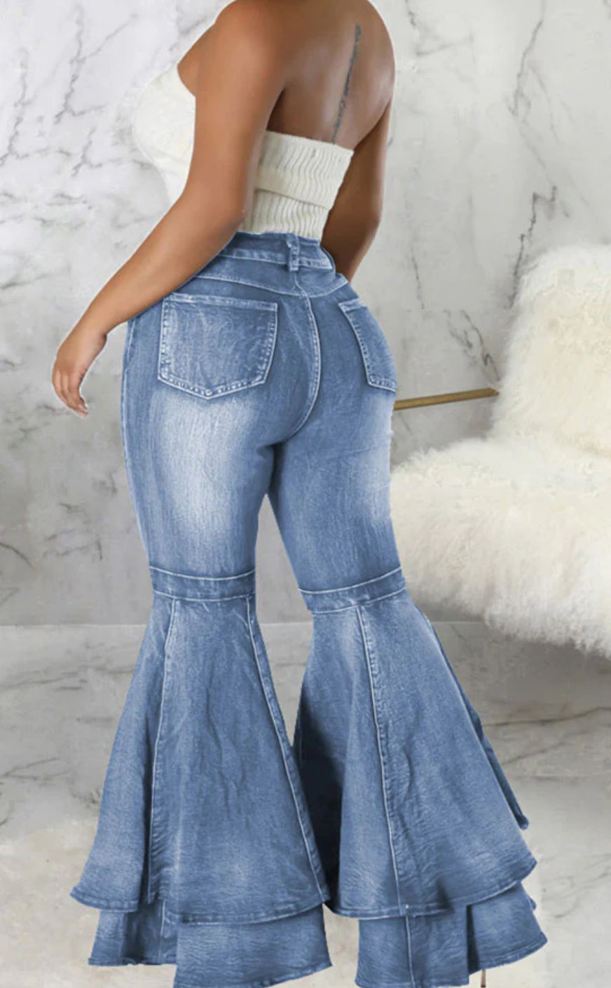 Double Flare bell bottoms