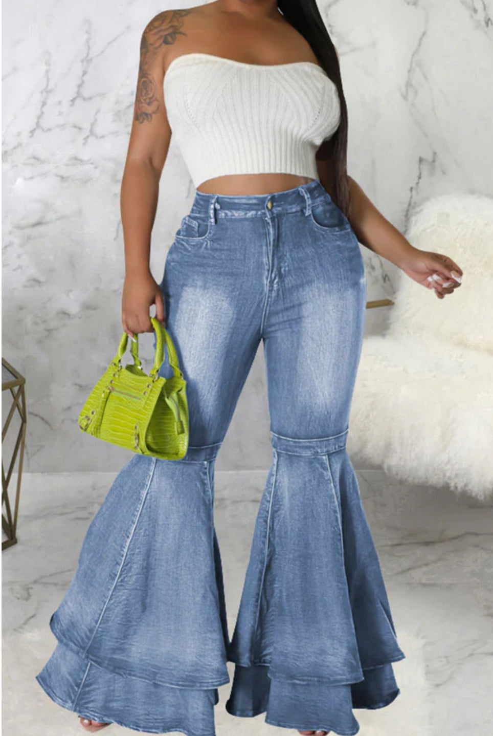 Double Flare bell bottoms