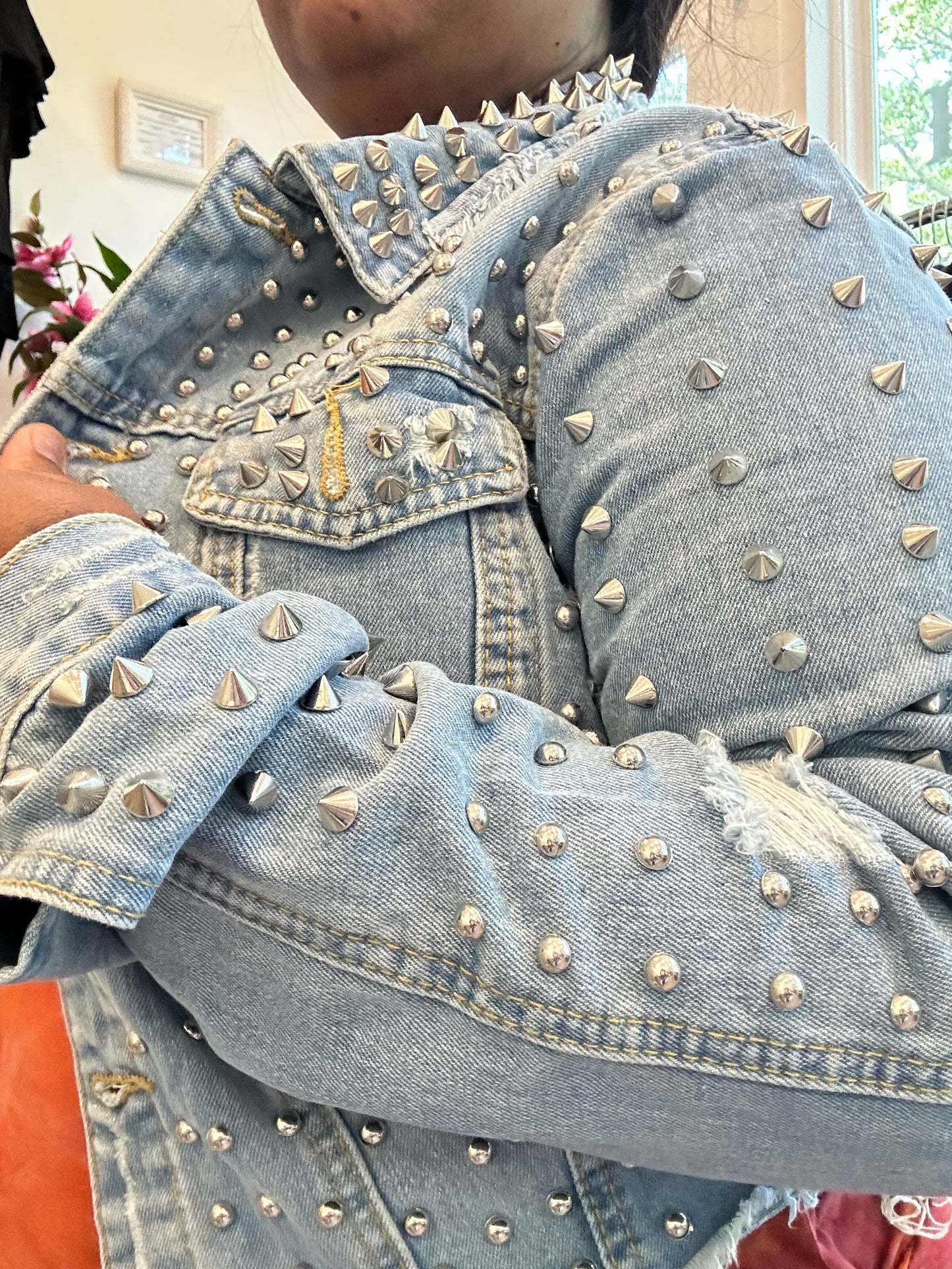 Spiked Denim jacket