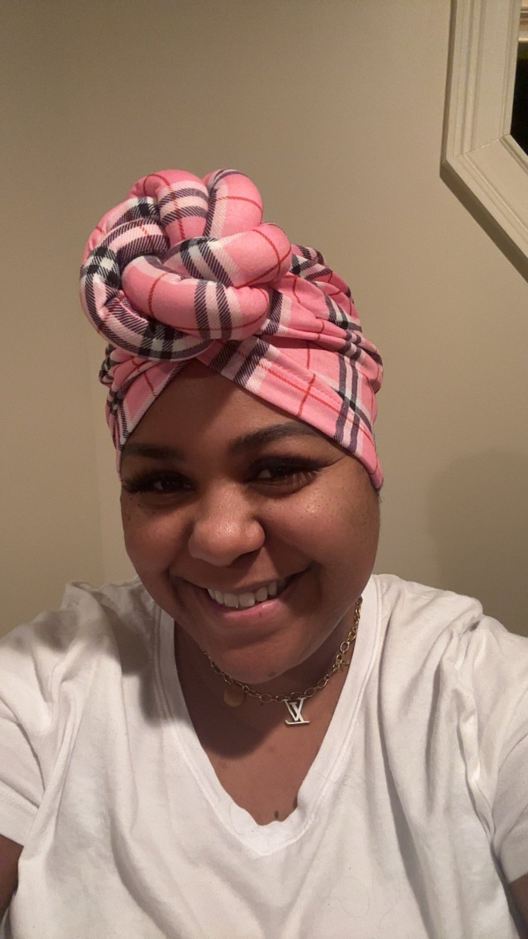 Plaid turban