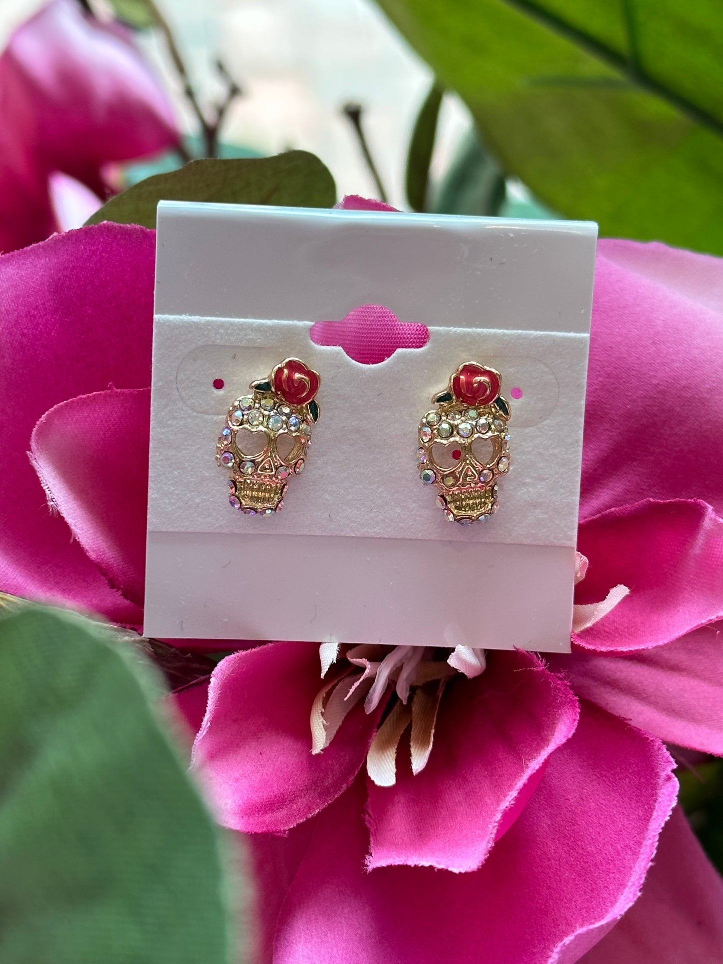 Sugar Skull Studs