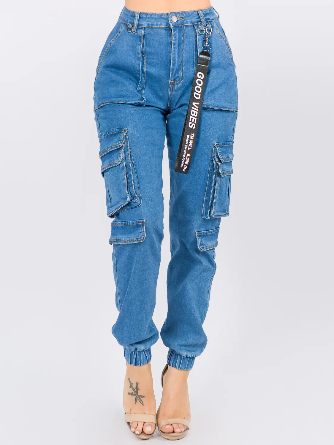 denim cargo pants