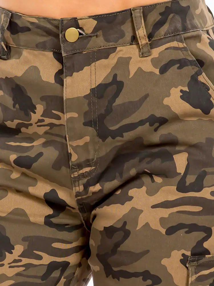 camo cargo pants