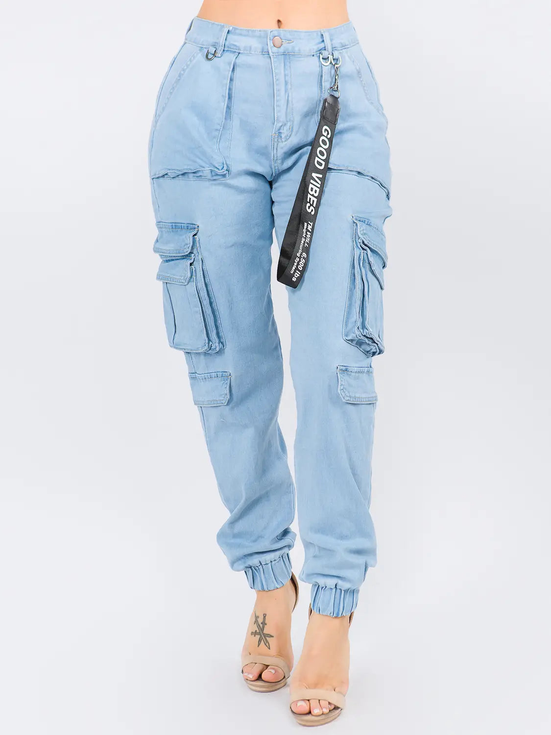 denim cargo pants