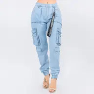 denim cargo pants