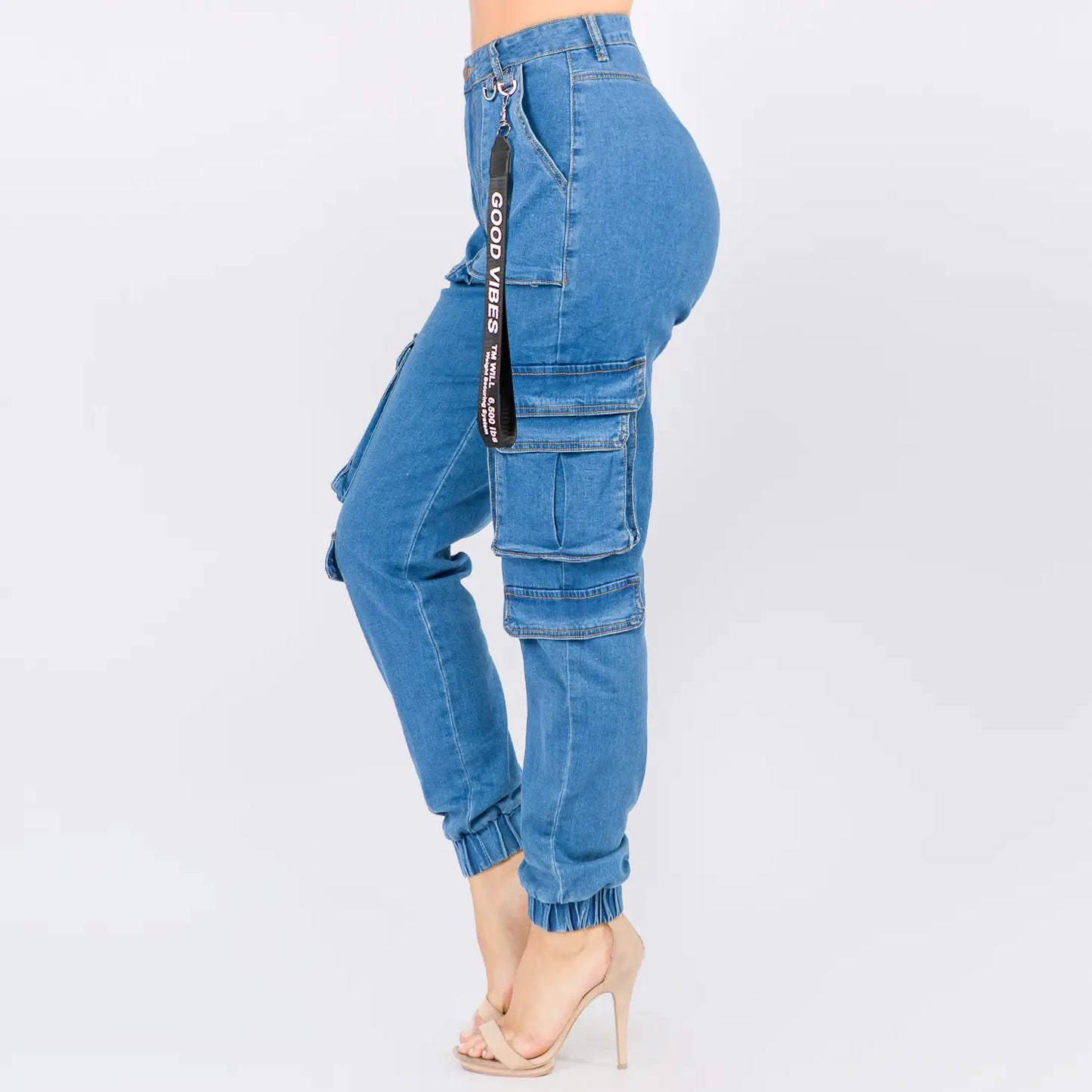 denim cargo pants