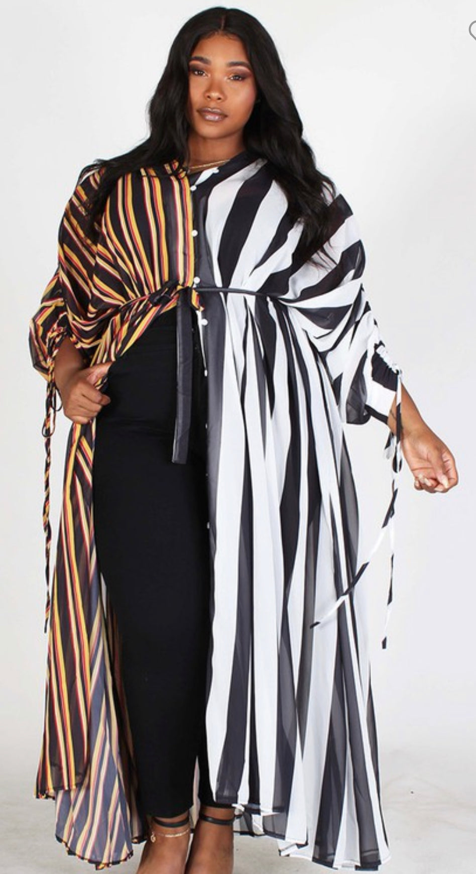 Double the Fun oversized long dress/cape