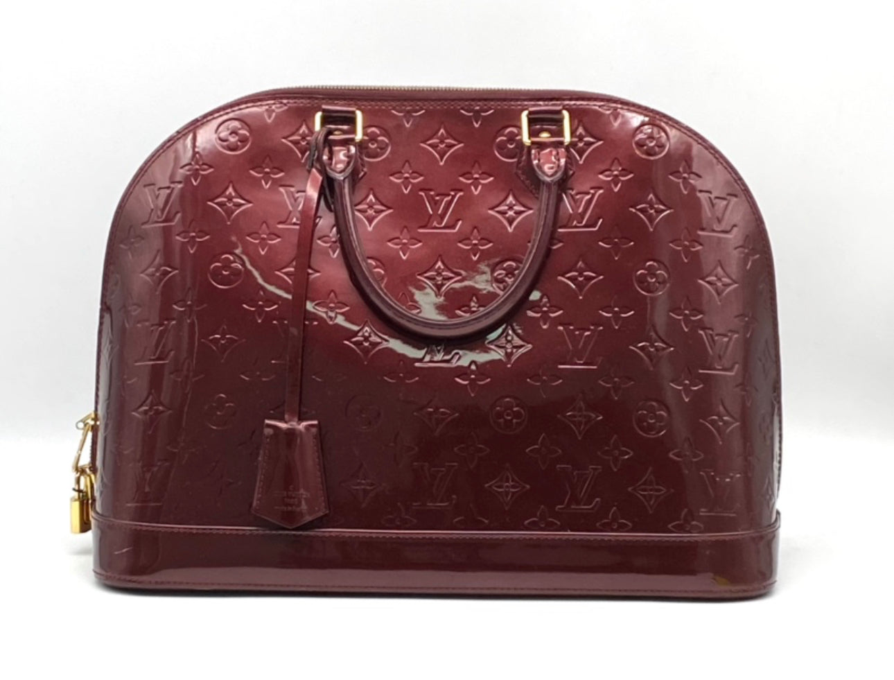 LOUIS VUITTON Vernis Alma GM Amarante