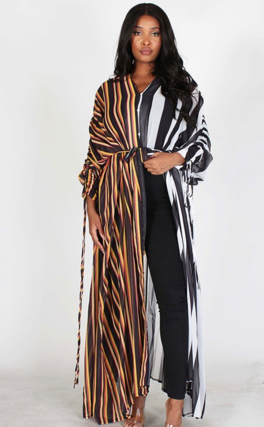 Double the Fun oversized long dress/cape